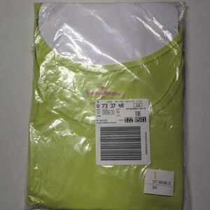 Woman Within Lime Green Tank Top.